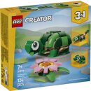 Schildkröte mit Seerose