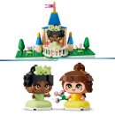 Die Mini-Prinzessinnen Belle und Tiana mit ihrem Schloss