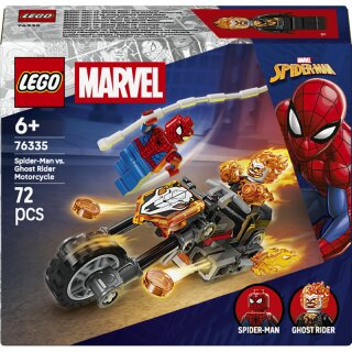 Spider-Man vs. Ghost Rider auf seinem Motorrad