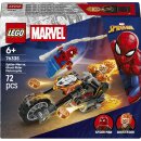 Spider-Man vs. Ghost Rider auf seinem Motorrad