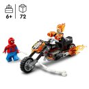 Spider-Man vs. Ghost Rider auf seinem Motorrad