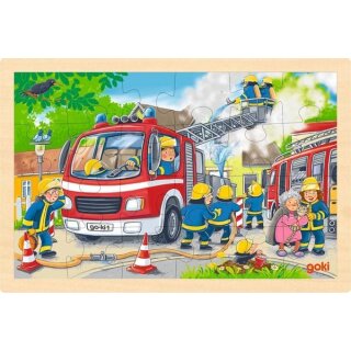 Einlegepuzzle Feuerwehr