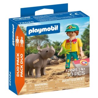 DuoPack Tierpfleger mit Nashorn