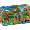 Elefant mit Tierpfleger