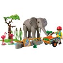 Elefant mit Tierpfleger