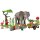 Elefant mit Tierpfleger