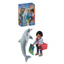 Zoo: Delfin und Besucherin