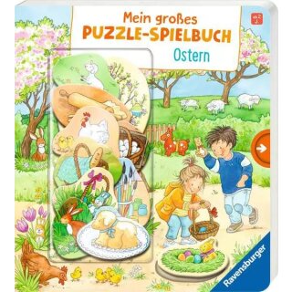 Mein großes Puzzle-Spielbuch: Ostern