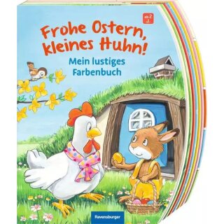 Frohe Ostern, kleines Huhn! Mein lustiges Farbenbuch