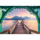 Romatischer Steg am Lac d`Annecy