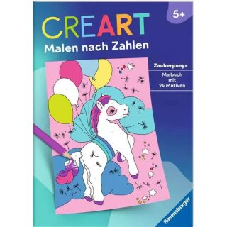 CreArt Malen nach Zahlen ab 5: Zauberponys (RL 41710) [Wagner]