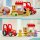 Traktor und Marktstand