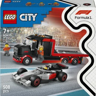 F1® Truck mit Audi F1® Rennwagen