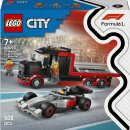 F1® Truck mit Audi F1® Rennwagen