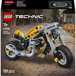 Gelbes Motorrad