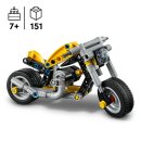 Gelbes Motorrad