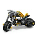 Gelbes Motorrad
