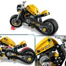 Gelbes Motorrad