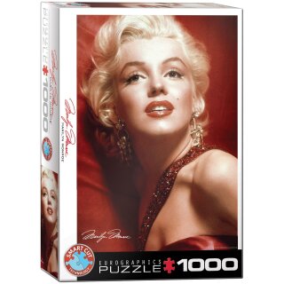 Marilyn Monroe Portrait in Rot