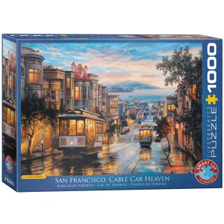 San Francisco Kabelbahn Himmel von Eugene Lushpin 1000 Teile