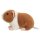 Meerschweinchen hellbraun-weiss 19 cm