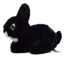 Hase sitzend schwarz 17 cm