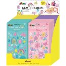 Display Glitzersteine Sticker 4x6ass (MQ24)