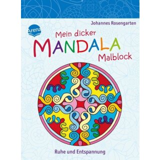 Mein dicker Mandala Malblock. Ruhe und Entspannung