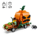 Pickup mit Halloweenkürbis