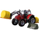 Großer Traktor mit Heuballen