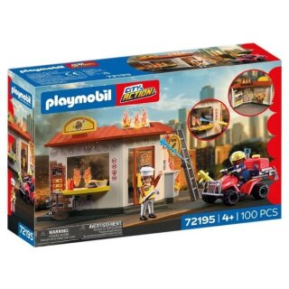 Feuerwehr-Quad mit Burger-Bude