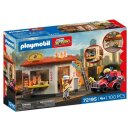 Feuerwehr-Quad mit Burger-Bude
