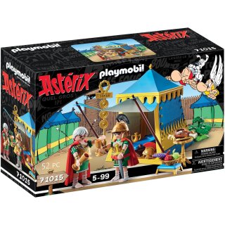 Asterix: Anführerzelt mit Generälen