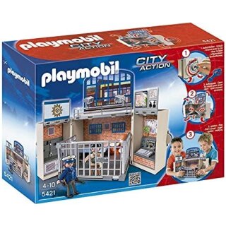 Aufklapp-Spiel-Box Polizeistation