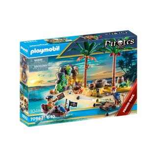 Piratenschatzinsel mit Skelett