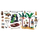Piratenschatzinsel mit Skelett