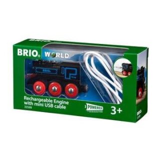 BRIO 63359900 Schwarze Akku-Lok mit Mini-USB
