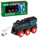 BRIO 63359900 Schwarze Akku-Lok mit Mini-USB