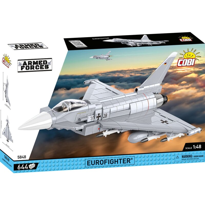 Revell Model Set Eurofighter Typhoon – Maquette Avion 63 Pièces, 1/72, 11,1 Cm, Avec Colle, Pinceau Et Peintures, Dès 10 Ans