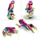 Exotischer pinkfarbener Papagei