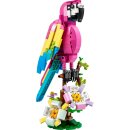 Exotischer pinkfarbener Papagei